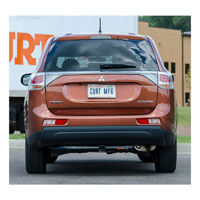 (image for) Mitsubishi Outlander 2014-2020 2" Class 3 Round Body Receiver Trailer Hitch #13163