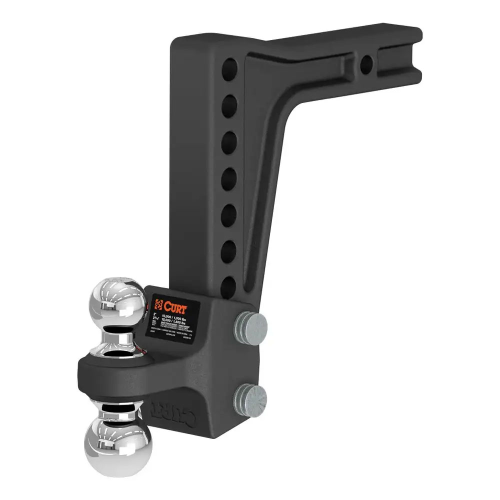 (image for) Adjustable Deep Drop Dual Ball Mount, 10k/15K, 2" Shank, 10" Drop #45936 - Click Image to Close