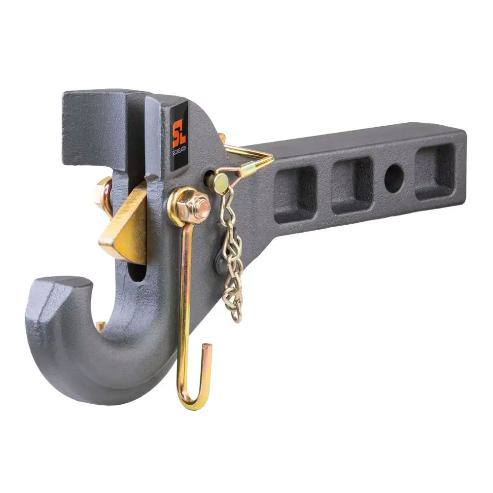 (image for) SecureLatch Receiver Mount Pintle Hook, 2" Shank, 14K #48405 - Click Image to Close